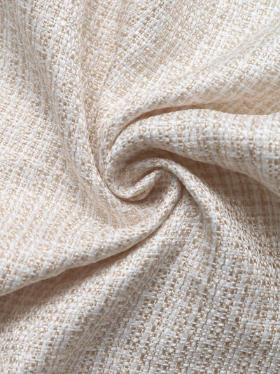 Angled front view of Button Front Jacket with Pocket Details on model, showing pockets and button closure.