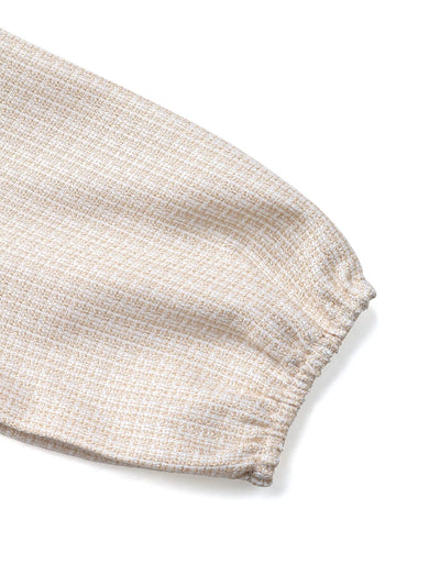 Side view of model wearing Button Front Jacket with Pocket Details, highlighting silhouette and fit.