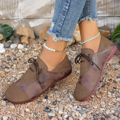 Model wearing Casual Lace-Up Loafers, showing off the overall fit and casual style.