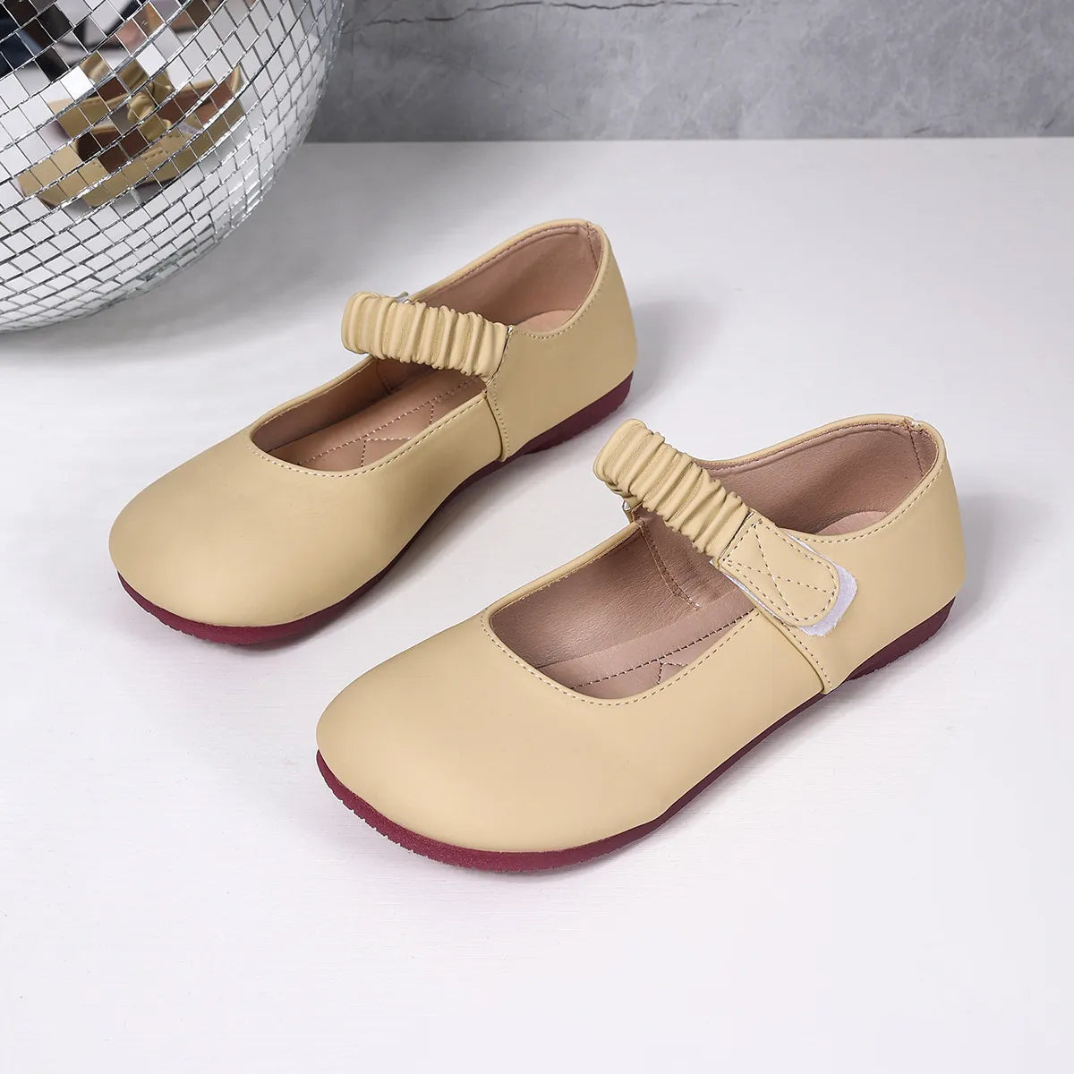 Side view of Round Toe Flat Loafers, highlighting the flat sole and comfortable design.